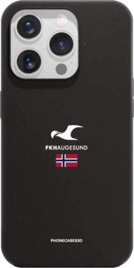 Phonecases3D iPhone 16 Pro FK Haugesund komposterbart deksel, svart