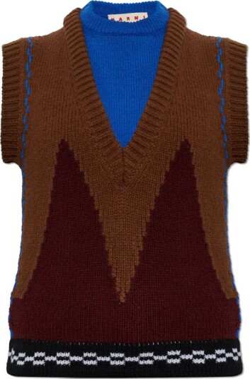 Marni Dame Strikkevarer Brun 2XS,