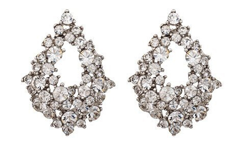 Alice earrings crystal silver Alice earrings crystal silver
