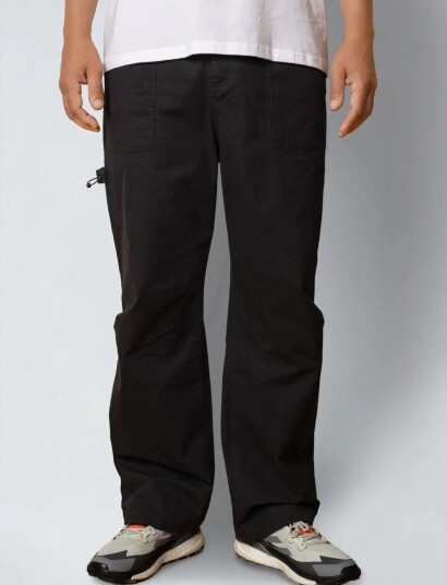 Fat Moose Malone Ripstop Pants Black M x 32