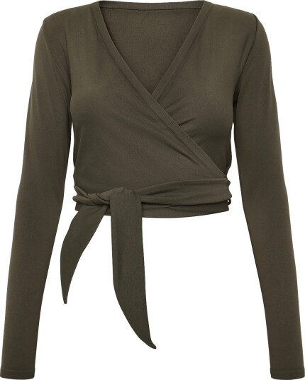 aim´n Shape Seamless Wrap Long Sleeve DARK IVY S aim´n Shape Seamless Wrap Long Sleeve DARK IVY S