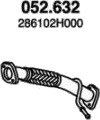 PEDOL 052.632 Eksosrør PEDOL 052.632 Eksosrør