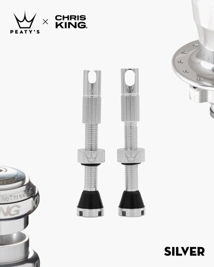 Peaty's Chris King Tubeless Valves 42mmsilver