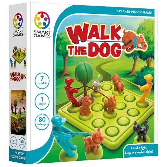 SmartGames Walk the Dog Logikkspill for Barn 7+ - Norsk Utgave SmartGames Walk the Dog Logikkspill for Barn 7+ - Norsk Utgave