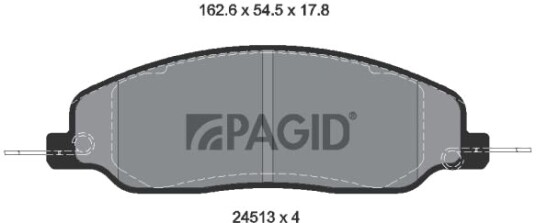 PAGID T1674N Bremseklosser