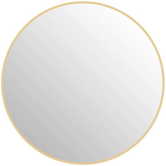 Rundt baderomsspeil 70x70 cm Veggmontert Gullramme Rundt baderomsspeil 70x70 cm Veggmontert Gullramme