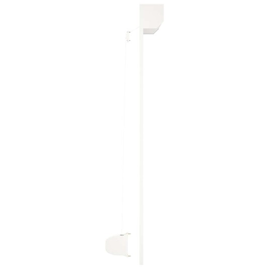 Rulleskodde aluminium 140x150 cm hvit