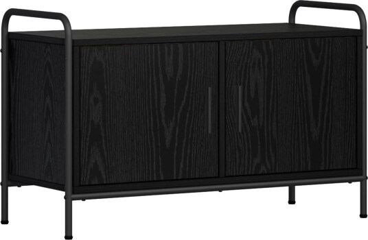 vidaXL TV skap 79,5 x 33 x 50 cm Svart eik Konstruert tre