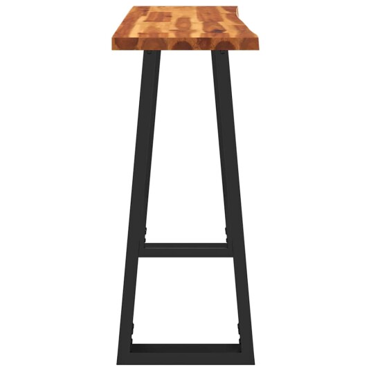  Konsollbord med naturlig kant 110x35x80 cm heltre akasie 353296