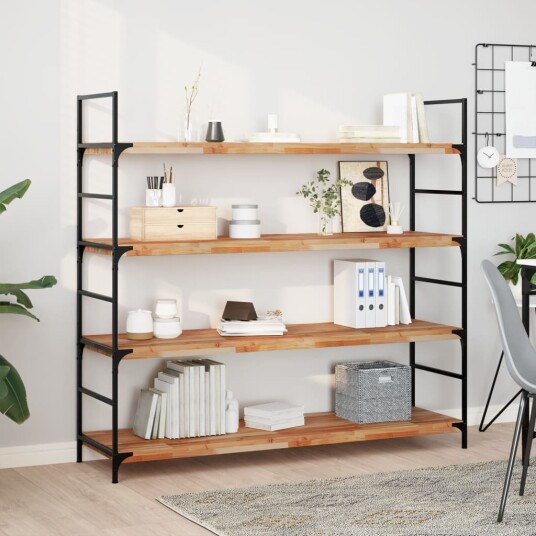 Flytende hylle 140x40x4 cm oljebehandlet heltre akasie Flytende hylle 140x40x4 cm oljebehandlet heltre akasie