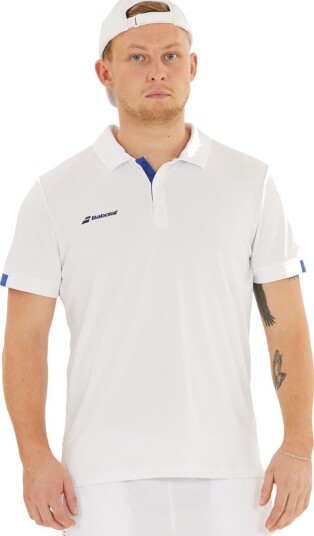 Babolat Play Tennis Polo T skjorte Herre Hvit L