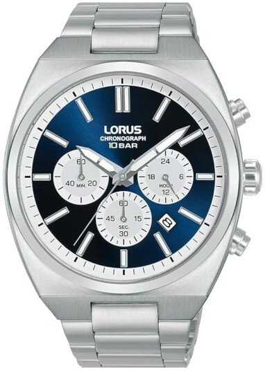 Lorus Herreklokke RT363KX9 Sports Blå/Stål Ø43 mm Lorus Herreklokke RT363KX9 Sports Blå/Stål Ø43 mm