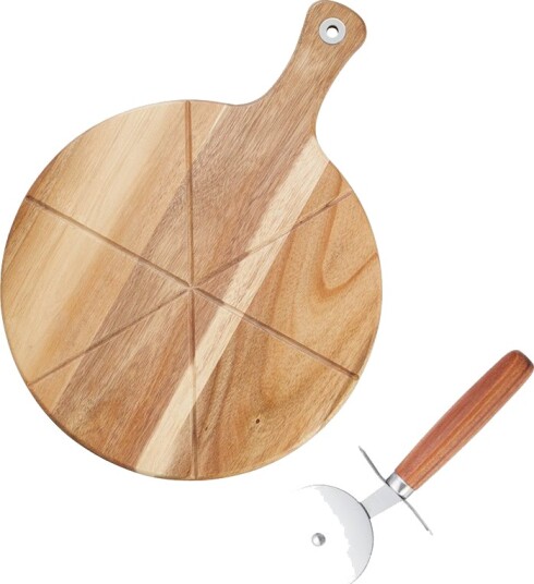 Dorre Sade pizzasett pizzahjul skjærefjøl skjærebrett Ø 32 cm Akasie Dorre Sade pizzasett pizzahjul skjærefjøl skjærebrett Ø 32 cm Akasie