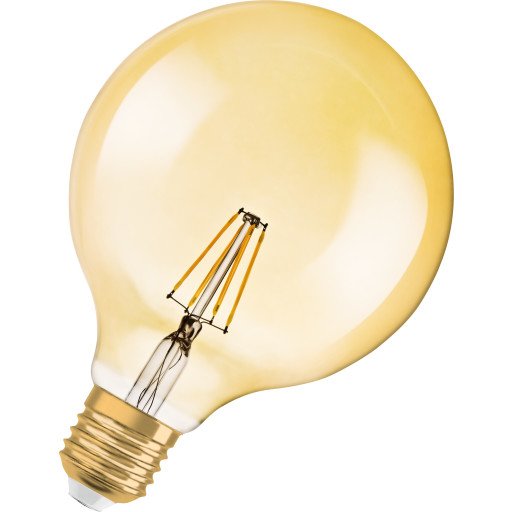 Ledvance 1906 globe125 gullfil 410lm 4W/824 E27