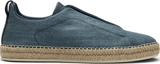 Zegna Triple Stitch Medium Blue