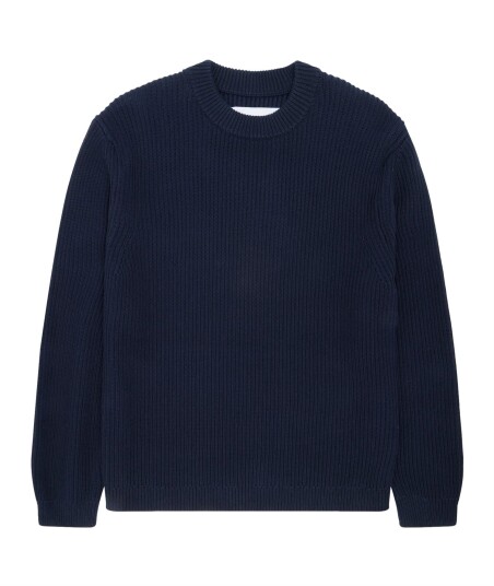 Garment Project Boxy Cotton Knit Navy Navy XL Garment Project Boxy Cotton Knit Navy Navy XL