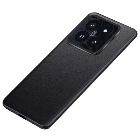 INCOVER Xiaomi 14 Pro Skinndekket Plastdeksel med Innebygd Kamerabeskytter - Svart