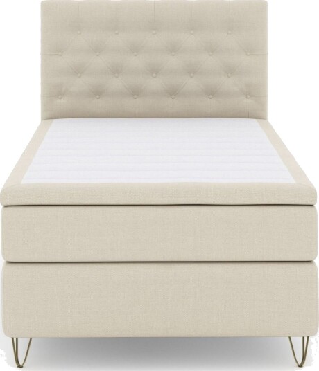 Select No 5 Kontinentalseng 120x200 Medium Watergel Beige/V formede Metallben
