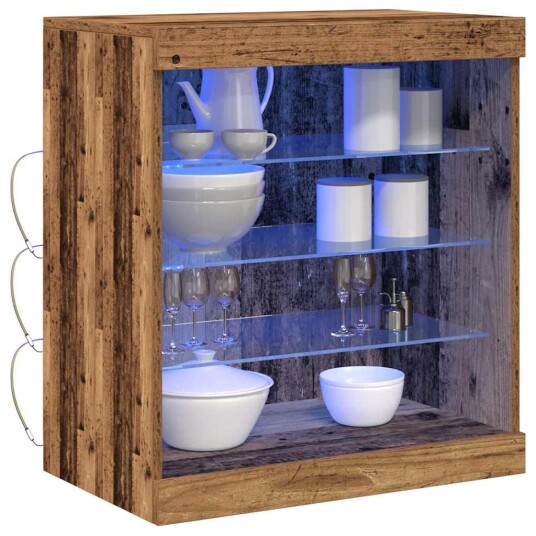 Sideboard med LED lys Gamle Tre 60,5x37x67 cm Sideboard med LED lys Gamle Tre 60,5x37x67 cm