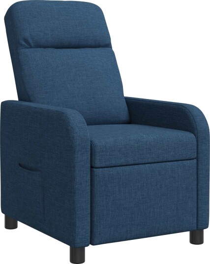 vidaXL Recliner Blå Stoff