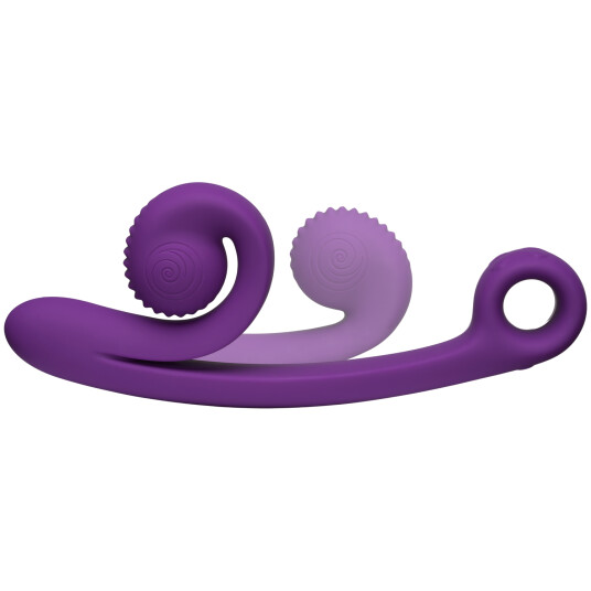 Snail Vibe Curve Oppladbar Dual Stimulator - Purple