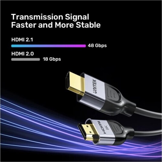 Unitek Hdmi Kabel Hdmi Hann Til Hdmi Hann 1 M Svart Romgrå 8K 60Hz Støtte Unitek Hdmi Kabel Hdmi Hann Til Hdmi Hann 1 M Svart Romgrå 8K 60Hz Støtte