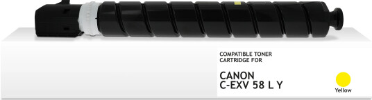 TB Toner C-EXV58L Gul (26.000 sider) erstatter Canon 3769C002 TB Premium toner