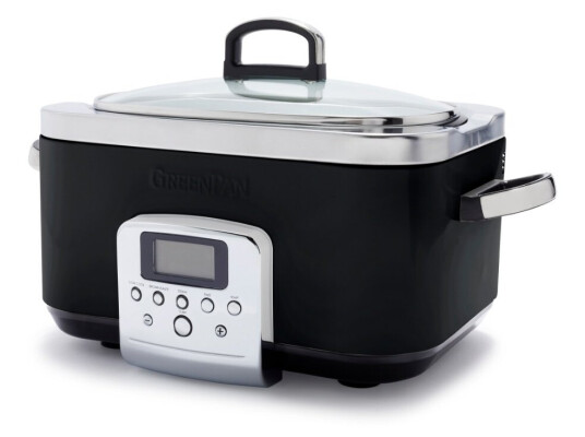 Slowcooker 6 liter 48 x 34 cm Rustfritt Stål Svart Slowcooker 6 liter 48 x 34 cm Rustfritt Stål Svart