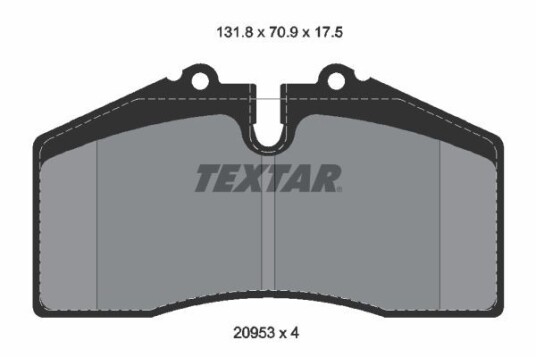 Bremseklosser TEXTAR 2095310