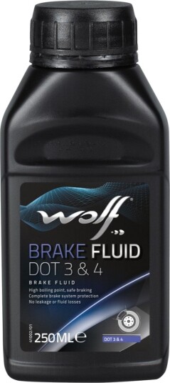 Bremsevæske WOLF DOT 3&4 250 ml Bremsevæske WOLF DOT 3&4 250 ml