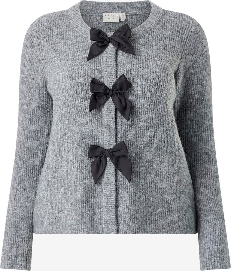 KAFFE Curve Kardigan kcMaia Knit Cardigan Grå KAFFE Curve Kardigan kcMaia Knit Cardigan Grå