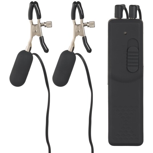 Fetish Fantasy Series Fetish Fantasy Brystklemmer med Vibrator     - Svart