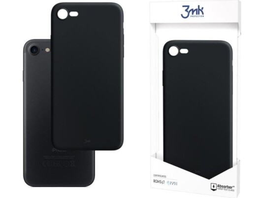 3Mk Matt Deksel for iPhone 7/8/SE 2020/2022 - Svart