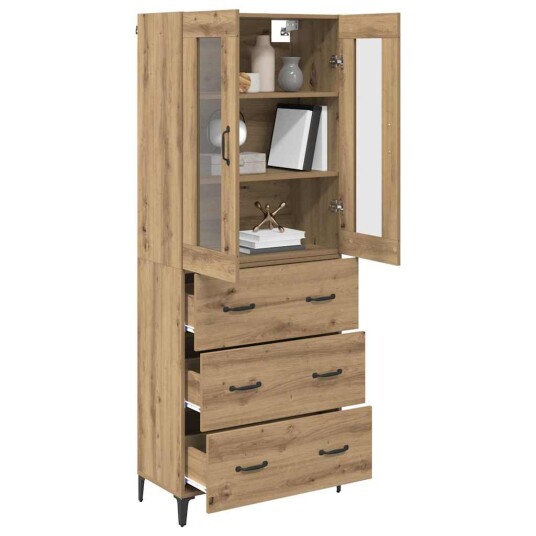 Høyskap med skuff Artisan Eik 69,5 x 34 x 180 cm Konstruert tre Høyskap med skuff Artisan Eik 69,5 x 34 x 180 cm Konstruert tre