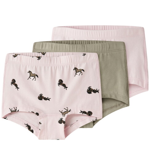 Name It 3-pakning Ballerina Horse Hipsters Barneklær Rosa 92