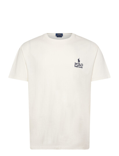Polo Ralph Lauren Classic Fit Logo Jersey T Shirt Cream XL