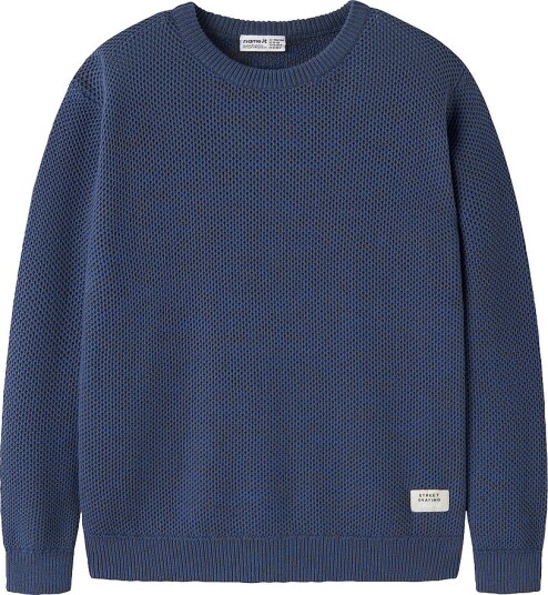 Name It Genser Nkmnels Ls Loose Knit Blå