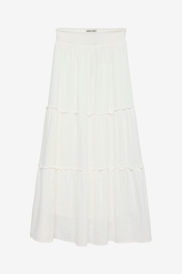Vero Moda Skjørt awKeeley HW Long Skirt Hvit