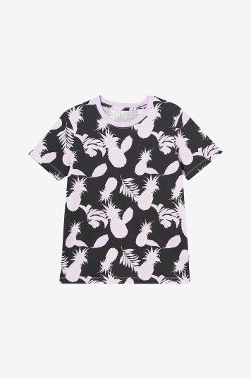Jack & Jones Junior T skjorte jorAruba Convo Aop Tee SS Crew Lilla