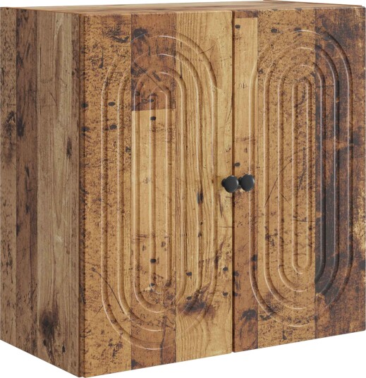 vidaXL Vegghengt skap Gammelt tre 59 x 31 x 60 cm Konstruert tre vidaXL Vegghengt skap Gammelt tre 59 x 31 x 60 cm Konstruert tre