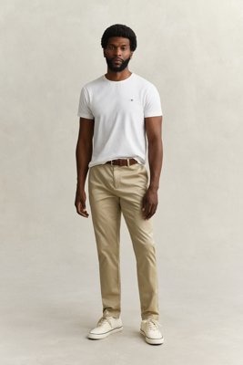 Gant Slim fit sports chinos OAT BEIGE 3834