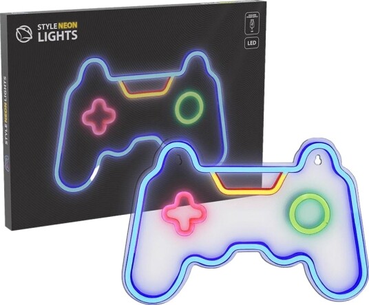 Manta SNL17MT LED Neon Vegglampe Gamepad