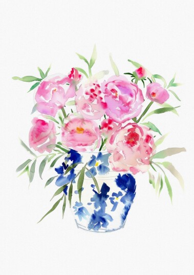 Plakat   Blomsterbukett