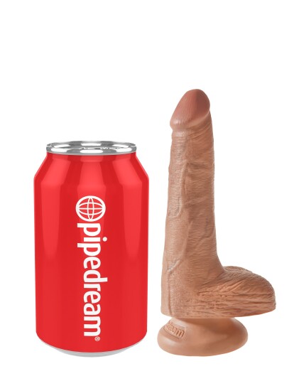 King Cock 18 cm with Balls - Tan