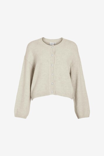 Vila Kardigan viFoli O neck L/S Button Knit Cardigan Brun Vila Kardigan viFoli O neck L/S Button Knit Cardigan Brun