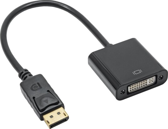 Akyga Ak Ad 58 Video Adapter Dobbeltlenke Dvi I Hunn Til Displayport Hann 20 Cm 4K Støtte 1080P Støtte Svart