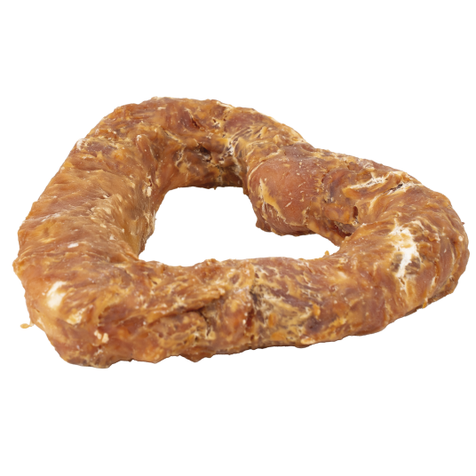 Råhudhjerte Med And 7 cm 25 Pk Hund Hundesnacks My Favourite Dog