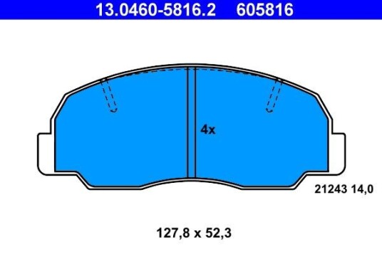 Bremseklosser ATE 13.0460 5816.2