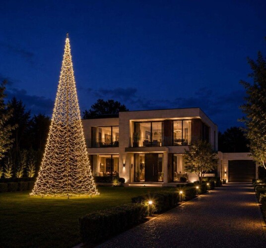 Fairybell 10 meter flaggstang belysning 8000 LED-Lys - Premium - Varm hvit / Flerfarget Fairybell 10 meter flaggstang belysning 8000 LED-Lys - Premium - Varm hvit / Flerfarget