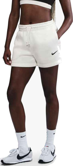 Nike Pheonix Fleece Mid Rise Shorts Hvit S Nike Pheonix Fleece Mid Rise Shorts Hvit S